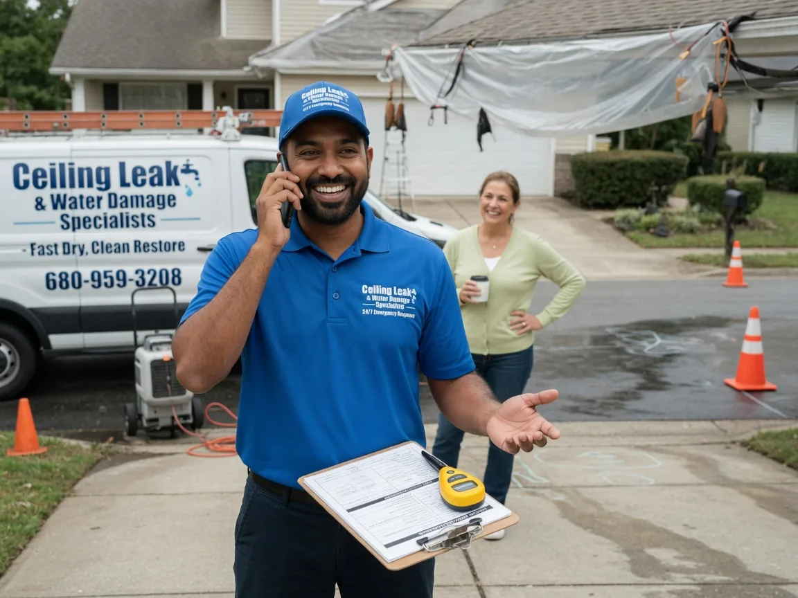 Ceiling Leak Cleanup Eddyville, NE FAQs